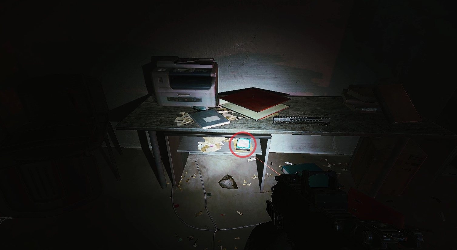 HDD на полочке в столе